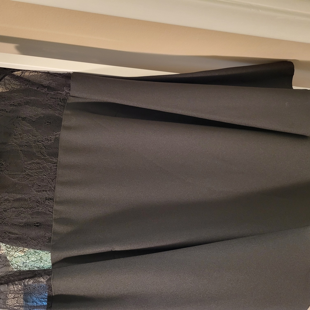 Nicole Miller Black Dress with Lace Accents